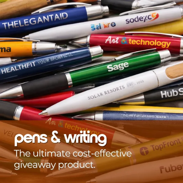 The ultimate cost-effective giveaway product.